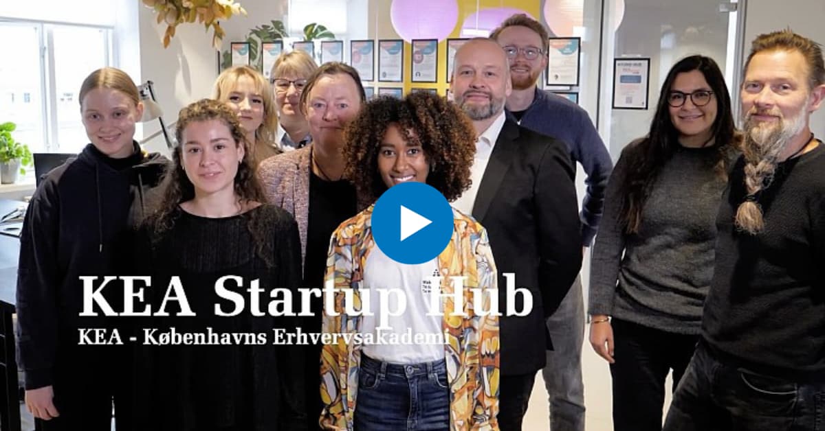 Klik på billedet for at se video om KEA Startup Hub